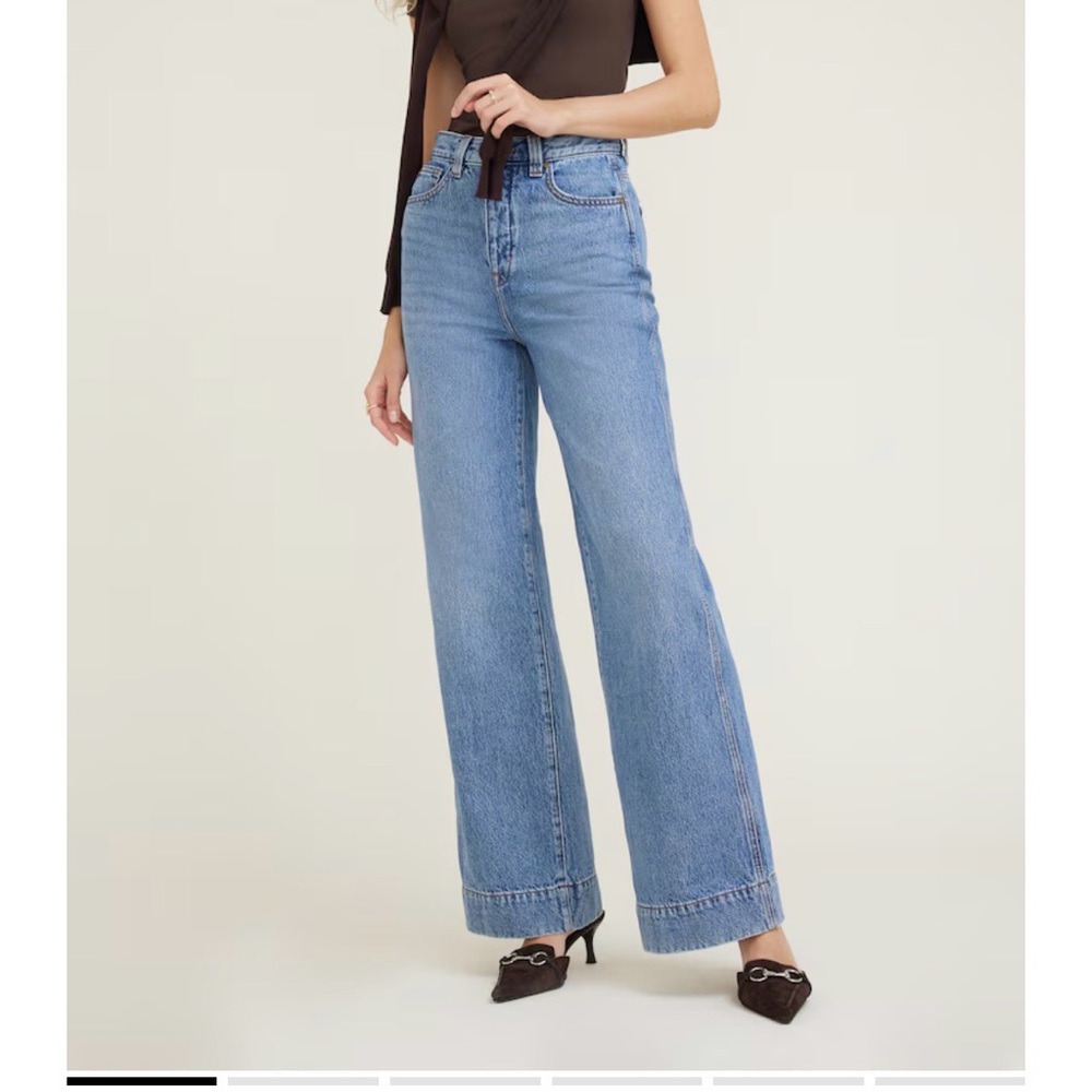 Dynamite Lennon ultra high rise wide legged column jeans